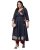 Yash Gallery Women’s Plus Size Cotton Slub Patch Work Angrakha Kurta for Women