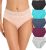 NICSY Womens Underwear Cotton Bikini Panties Lace Soft Hipster Panty Ladies Stretch Full Girls Briefs (Multicolor)