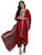 INDO ERA Women’s Viscose Embroidered Straight Kurta With Pant & Dupatta Set
