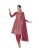 Miss Ethnik Women’s Pink Vichitra Silk Stitched Top with Stitched Vichitra Silk Bottom and Vichitra Silk DupattaFull Sleeve Embroidered Flared Kurta