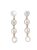 Zeraki Jewels Kruti Latest Stylish Rose Gold Plated Drop Earrings| Earrings For Women | Fashionable Earrings