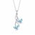 Clara 925 Sterling Silver Butterfly Pendant Earring Chain Jewellery Set | Rhodium Plated, Swiss Zirconia | Gift for Women & Girls