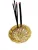 POOJA ECOMMERCE Brass Agarbatti Stand With Ash Catcher (Gold)(Round)