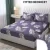 Super Soft Glace Cotton All Round Elastic Fitted Double Bed Bedsheet with 2 Pillow Covers-72x78x8 Inches.