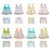New Born Baby Clothes – (Set of 8) New Born Baby Cotton Frocks with Nappies for Baby Girls – Multicolor Sleeveless Printed Jhabla Baby Wear, Infant Clothing Combo for 0 to 6 Months Babies