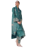 Royal Export Women’s Viscose Silk Floral Embroidered Straight Kurta Pant with Dupatta just 979.