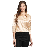 FUNDAY FASHION Women Solid Formal Satin Regular Fit Shirt just 329