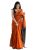 ZECVA Women’s Pure Spun Linen Cotton Lichi Silk Saree With Attach Unstitch Blouse Piece