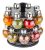 KVG Enterprise® Spice Rack Masala Container 360� Revolving 1 Stand 16 Plastic Bottles with Steel Cap Set (16 Piece)