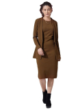 Round Neck Shrug with Bodycon Dress for Women, Selvia Western Dress for Women, Solid Lycra Western Dress for Women, Strong Two Piece Knee-Length Dress for Women just 599.