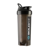 Boldfit Gym Typhoon Shaker Bottle 700Ml 100% Leakproof Guarantee Sipper Bottle Ideal For Protein,Preworkout And Bcaas,Bpa Free Material-Black