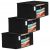 Kuber Industries Non Woven Fabric Saree Cover|Clothes Organiser for Wardrobe|Transparent Window|Extra Large, Pack of 3 (Black)-KUBMART2782