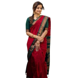 Marziyaa Women Kanjivarm Silk Pallu Saree With Unstitching Blouse Piece For Women just 899.