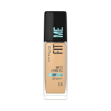 Maybelline New York Liquid Foundation, Matte Finish, With SPF Absorbs Oil, Fit Me Matte + Poreless, 128 Warm Nude, 30 ml