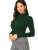Dream Beauty Fashion Women’s Half Zip Mock Neck Long Sleeve Slim Fit Casual Tee Top, 23″ inches (Thar-01-P)