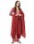 ANNI DESIGNER Women’s Cotton Blend Straight Embroidered Kurta Set With Dupatta