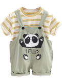 SHREE SHYAM TEXTILE Dungaree for Baby Boy and Baby Girl, Kids Cotton Animal Print Romper just 449.