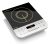 Philips Viva Collection HD4928/01 2100-Watt Induction Cooktop, Soft Touch Button with Crystal Glass (Black)