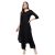 idaLia Rayon Solid Straight Kurta with Palazzo Pant Set – Designer Long Kurta Set, 3/4 Sleeve, Round V Neck, Calf Length