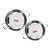 Sumeet Stainless Steel Induction Bottom (Encapsulated ) Gas Stove Friendly Kadhai Set of 2 . 14 3 Size No. 15 3.8