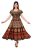 Outer Wear Rajasthani Traditional Women’s Cotton Maxi Long Dress Naptol Print Pumfum Attached Frock
