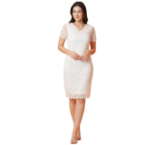 Bodycon Party Dress Globus Women Stretchable Lace Scalloped Hem Mini just 1249.