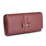 ALSU Women’s Maroon Faux, Leather Hand Wallet Clutch Trendy, 6 Card Slots, Phone Pocket (shd-004mar)