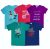 Girls Round Neck Half Sleeve T-Shirt Set – Regular Fit, Pure Cotton, Multi-Vibrant Colors – Made in India (Pack of 5)