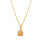 JFL – Jewellery for Less Gold Plated Mini Ganesha Pendant with Chain for Women & Girls, just 284.