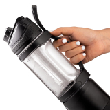 BlendLife Elite Portable Juicer Mixer Blender | 700ml Jar | Reverse Blend, 6000mAh Battery, Waterproof, Dual Modes, LED Lights, Strainer | Perfect for Juices, Smoothies, Shakes & Kitchen Use | Black