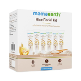 Mamaearth Rice Facial Kit With Rice Water & Niacinamide for Glass Skin – 60 g | Salon-Like Glowing Skin in 6 Easy Steps | Improves Skin Texture | Instant Glow | Suitable for all skin types