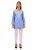 Women’s Rayon Lucknow Chikankari Short Kurta | Handmade Hand Embroidered Luckhnawi Kurti for Women | Ethnic Wear Tunic Top for Daily, Casual Blue