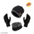 Trendy Winter Woolen Beanie Cap and Glove Set for Extra protection From cold for Men & Women (Black).