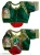Women’s Heavy Milan Silk Codding Sequins Handwork and Cutwork Dolly Multicolor Blouse
