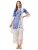 EthnicJunction Women’s Silk Blend Print and sequence Kurta Palazzo and Dupatta Set
