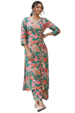 ANNI DESIGNER Women’s Rayon Blend Printed Straight Kurta with Palazzo just 489.