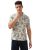 BULLMER Trendy Regular Fit Printed Causal Half Sleeve Shirt for Men
