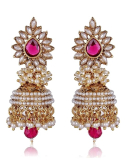 Jhumki For Women Strong Shining Diva White Pearl Stylish Fancy Traditional just 349.