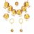 ZENEME Jewellery Set for Women Floret Gota Patti Necklace, Earrings, Bracelet & Maang Tika for Women & Girls (Mehandi/Haldi)