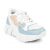ZAPATOZ Women’s Stylish Lightweight | Casual Shoes | Sports Shoes (White, Sky Blue, Numeric_4)