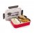Attro A Food Eat 3 Compartment Stainless Steel Lunch Box with Plastic Cutlery Inside, Heating & Water Insulation Design Use for Office, School & Travelling, 750 Ml – Red Visit the A ATTRO Store