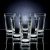 Vetalic Plastic Crystal Poly-Carbonate Glass Set of 6, 300ml Unbreakable Stylish Transparent Plastic Long Glass Set (Diamond Long Plastic Glass)(300ML)