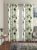 Home Sizzler 2 Pieces 3D Flower Eyelet Polyester Door Curtains – 7 Feet, Green