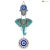 Artvibes Designer Elephant Wooden Wall Hanging for Home Decor | Hamsa Hand Decoration for Livingroom | Modern Artworks Items | Peace Charm Door Accent Decorative Hangings (WH_8506N)