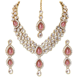Shining Diva Latest Stylish, 18k Gold Plated effective Traditional,  Kundan Necklace, Jewellery Set for Women just 485