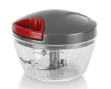 Pigeon Plastic Mini Handy and Compact Strong Chopper with 3 Blades (12683, 400 ml, Grey)