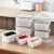FWQPRA Refrigerator Storage Box Fridge Fresh Kitchen Organizer Vegetable Fruit Boxes Drain Basket Kitchen Storage Containers With Lid (polypropylene & silicone, Pack of 4, White)