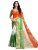 Satrani Women’s Oraganza Printed & Jacquard Border Independence Day Special Tricolor Tiranga Saree With Unstitched Blouse Piece