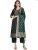 VredeVogel Women’s Cotton Silk Jacquard Kurta Pant Set with Banarasi Silk Dupatta