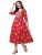 MIRCHI FASHION Women’s Cotton Sequins Embroidery Work Foil Printed A-Line Kurti Only